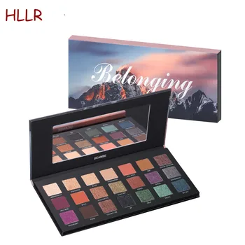 

21 Colors Sunset Glitter Matte Eye Shadow Nude Shimmer Pigment Metallic Smoky Beauty Cosmetics Kit Red Eye Shadow Palette TSML2