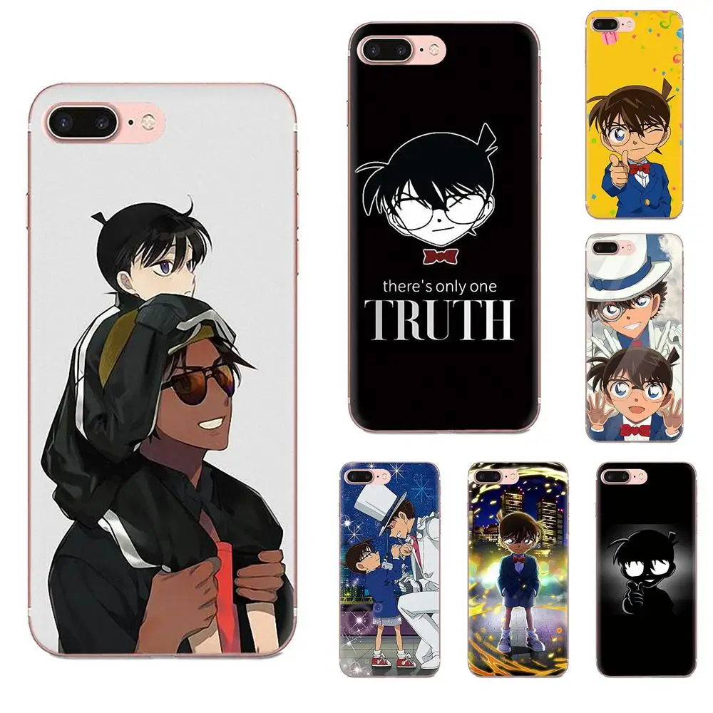 Для Apple iPhone 4 4S 5 5C 5S SE 6 S 7 8 11 Plus Pro X XS Max XR TPU чехол накладка Аниме Детектив