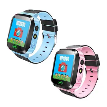

SOS Call Location Device Tracker and Camera Flashlight Kid Watch for Russian and English Children Smart Watch