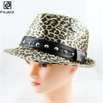 

Personalized hats Fashion hat Trend leopard bucket hats Fisherman hat with metal studs Winter hats for women Hip hop beanie
