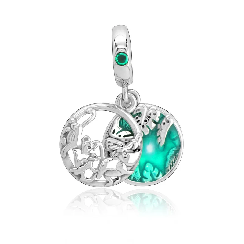 

2019 New Arrival 925 Sterling Silver Beads The Lion King Simba, Timon And Pumbaa Pendant Charms fit Original Pandora Bracelets