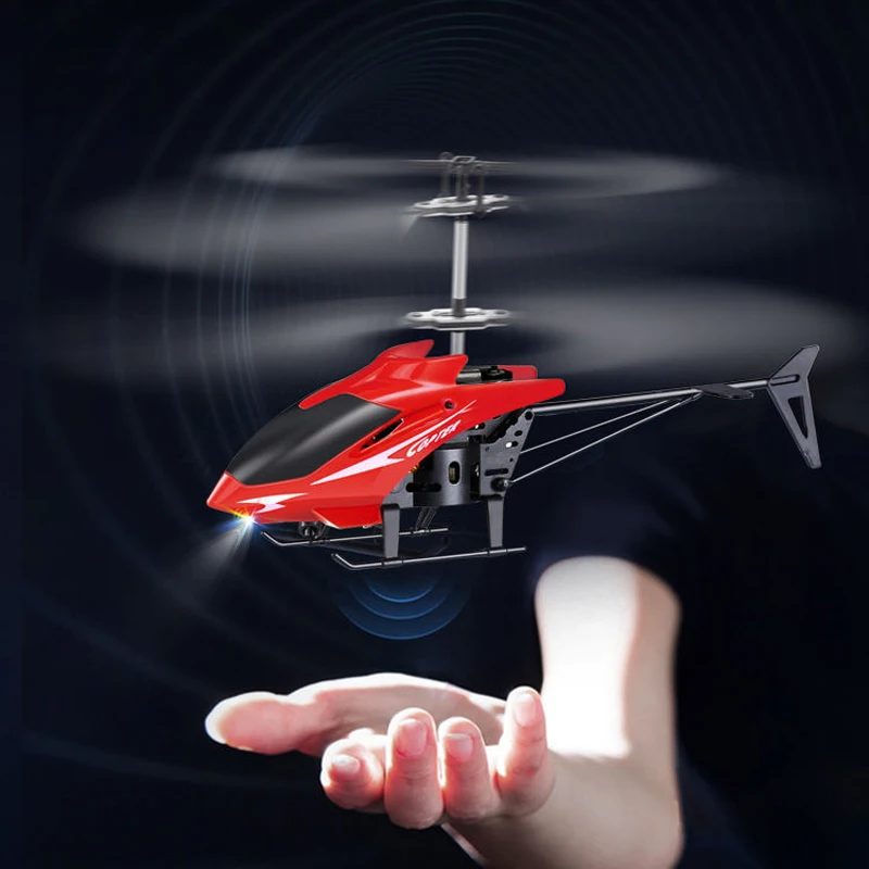 MINI SENSOR PALM CONTROL FLYING HELICOPTER AIRCRAFT SUSPENSION LED LIGHT KID TOY