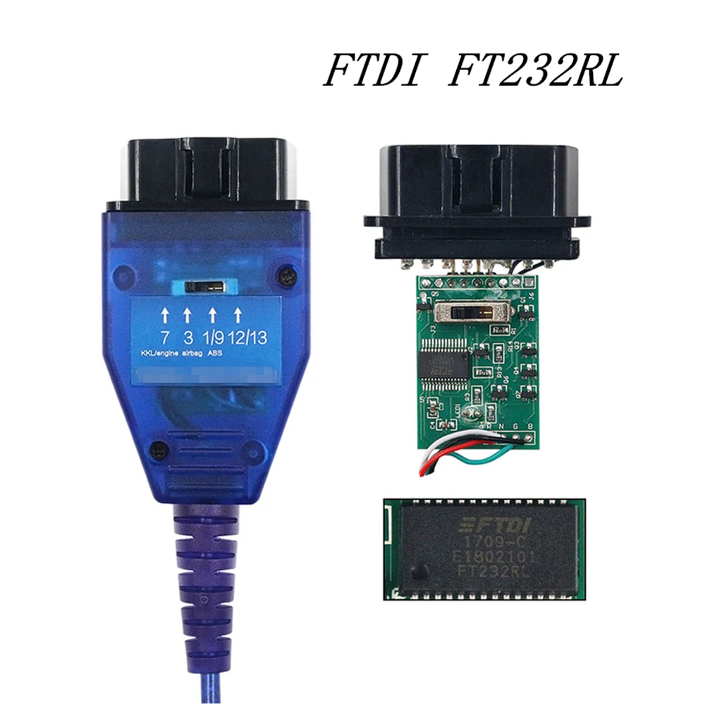 OBD2 VAG KKL Автомобильный Диагностический кабель для Fiat FTDI FT232RL чип сканер Ecu