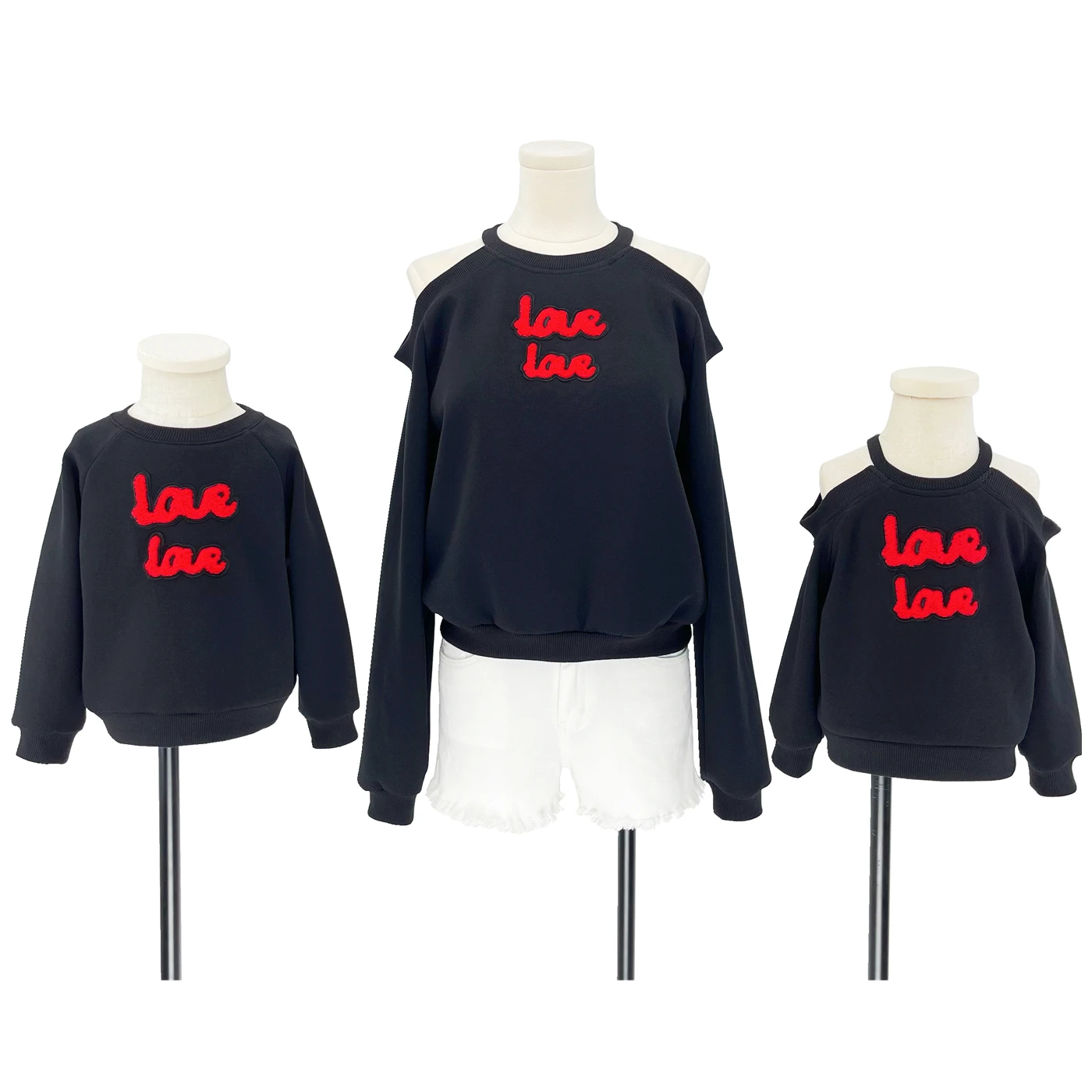 Высококачественная Толстовка Joyccin с вышивкой LOVE одинаковые наряды для семьи