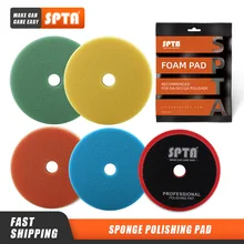 

(Single Sale) SPTA 3"(80mm)/5"(125mm)/6"(150mm) Car Spong Buffing Polishing Pads & Buffing Pads For DA/RO/GA Car Buffer Polisher