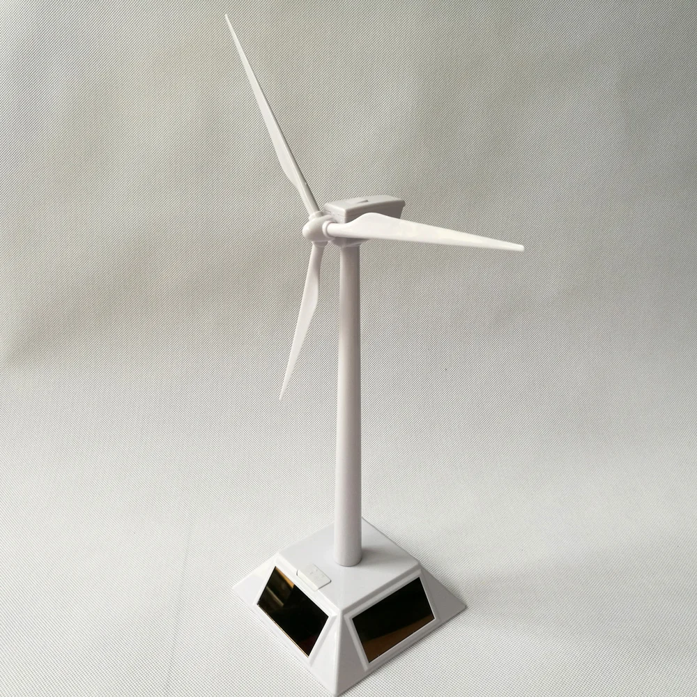 Brinquedo moinho de turbina eólica, modelo de moinho de vento movido a  energia solar, brinquedo em miniatura de turbinas eólicas de energia solar