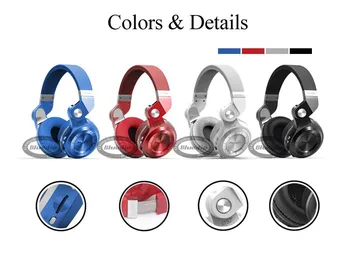 

Bluedio T2+ Wireless Bluetooth 5.0 Stereo Headphone sd card&FM radio Headset with Mic High Bass Sounds