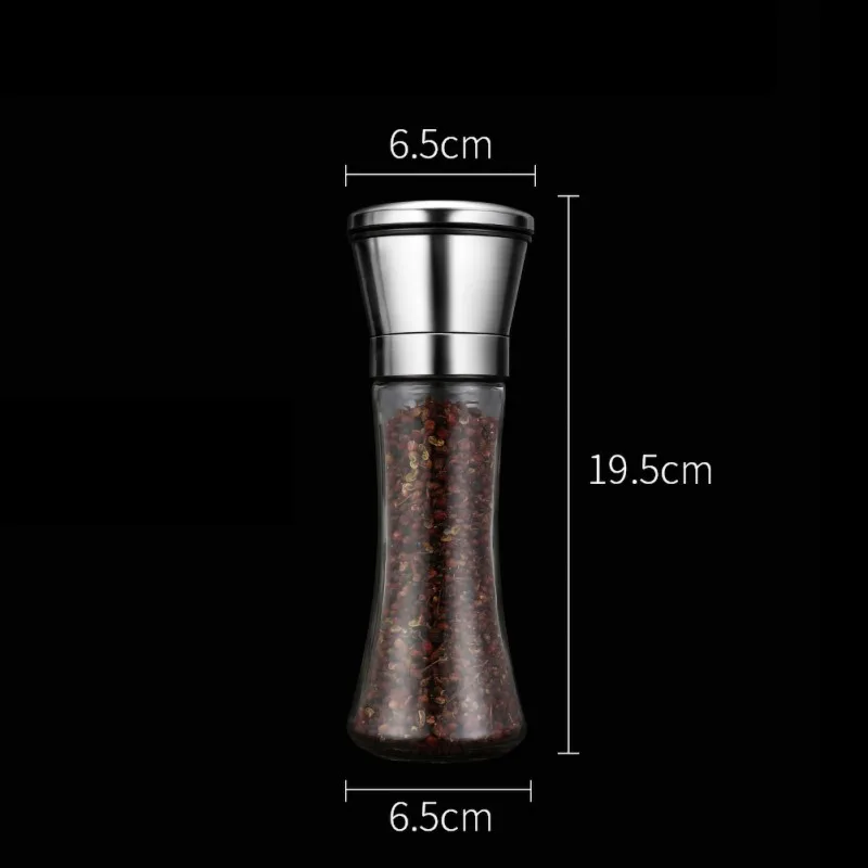 New High-quality Kitchenware Stainless Steel Manual Salt And Pepper Shakers Herb Mill Pepper Grinder Ceramic Mill - Цвет: E