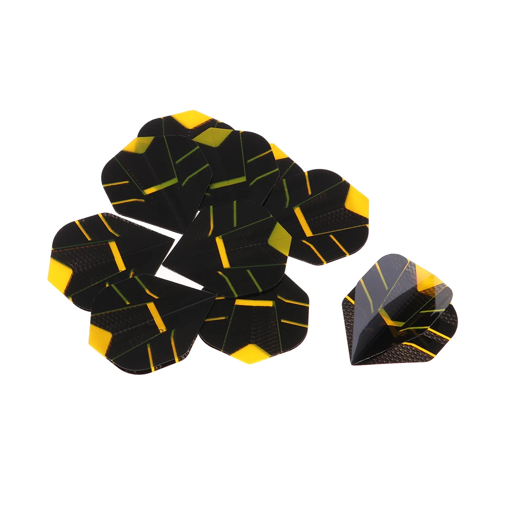 10Pcs Standard Shape Flights PET Extra Tough Thick Tail Accessories Dart Flights 10Pcs Standard Shape Flights PET Extra Tough Thick Tail Accessories Dart Flights