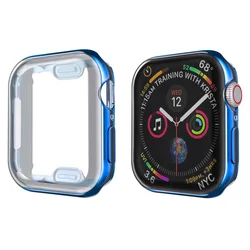 Premium TPU Screen Protector Cover for Apple Watch - High-Definition, Ultra-Durable Accessory (Blue)