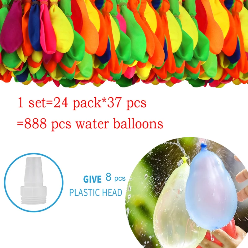 Globos de agua para niños y niñas, juego de globos de relleno rápido para piscina, juguete de playa de verano al aire libre