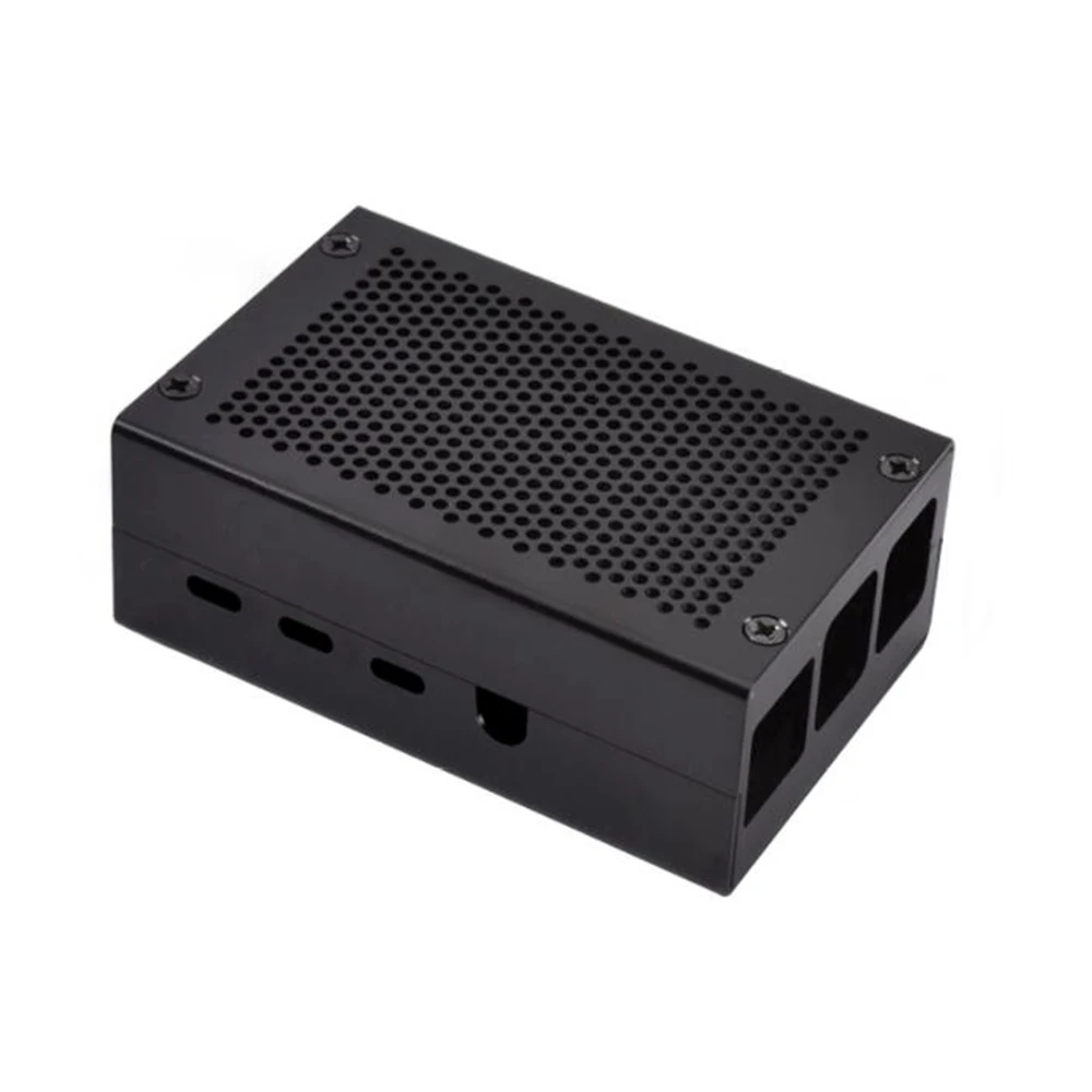 Новая защитная коробка Оболочка Чехол подходит для Raspberry Pi 4 металлический корпус Защитная коробка корпус и вентилятор охлаждения