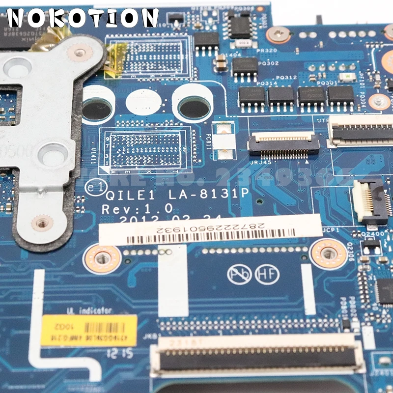 NOKOTION QILE1 LA-8131P 04W4019 основная плата для lenovo Thinkpad Edge E430 Материнская плата ноутбука 14 дюймов HD4000 GT610M GPU DDR3