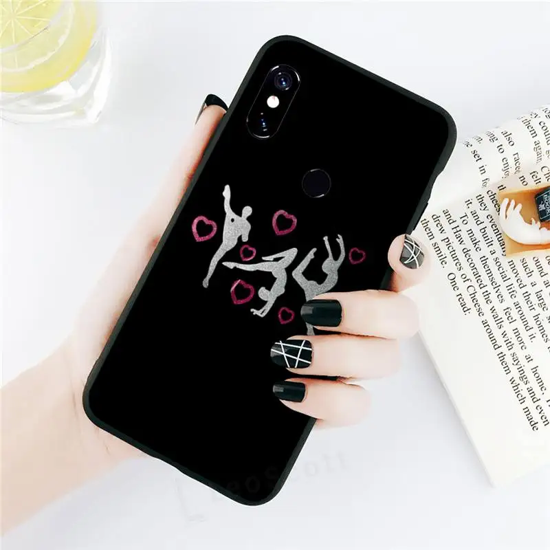 Love Gymnastics sports cover Phone Case For Xiaomi Redmi note 7 8 9 t k30 max3 9 s 10 pro lite cases for xiaomi blue