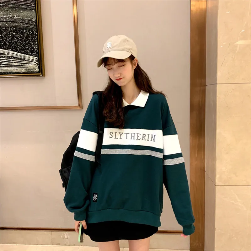 Casual Hogwarts House Embroidery Sweater-2