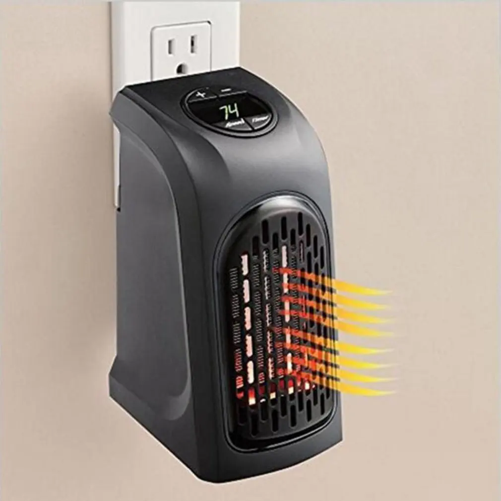 400W Mini Fan Heater Desktop Electric Heater Household Car Wall Heater Stove Radiator Plug-In Warmer Machine for Winter