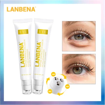 

LANBENA Peptide Anti-wrinkle Eye Serum Anti Puffiness Dark Circle Anti-aging Cream Whitening Moisturizing Beauty Skin Care 2PCS