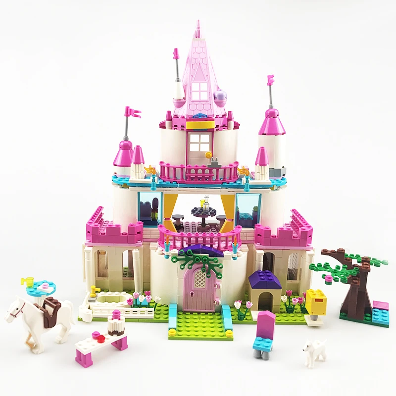 NEW Princess Series Castle Party Building Blocks Sets Legoes Bricks Classic Kids Girl Gifts Model Toys 2