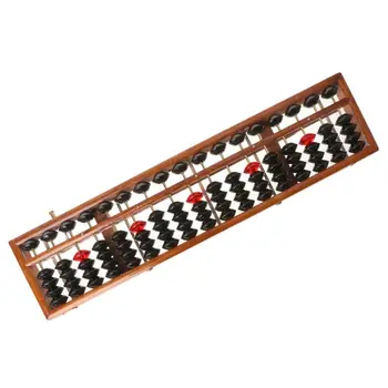 

17 Digits Wooden Soroban Standard Abacus Chinese Calculator Counting Math Learning Tool Beginners Q6PA