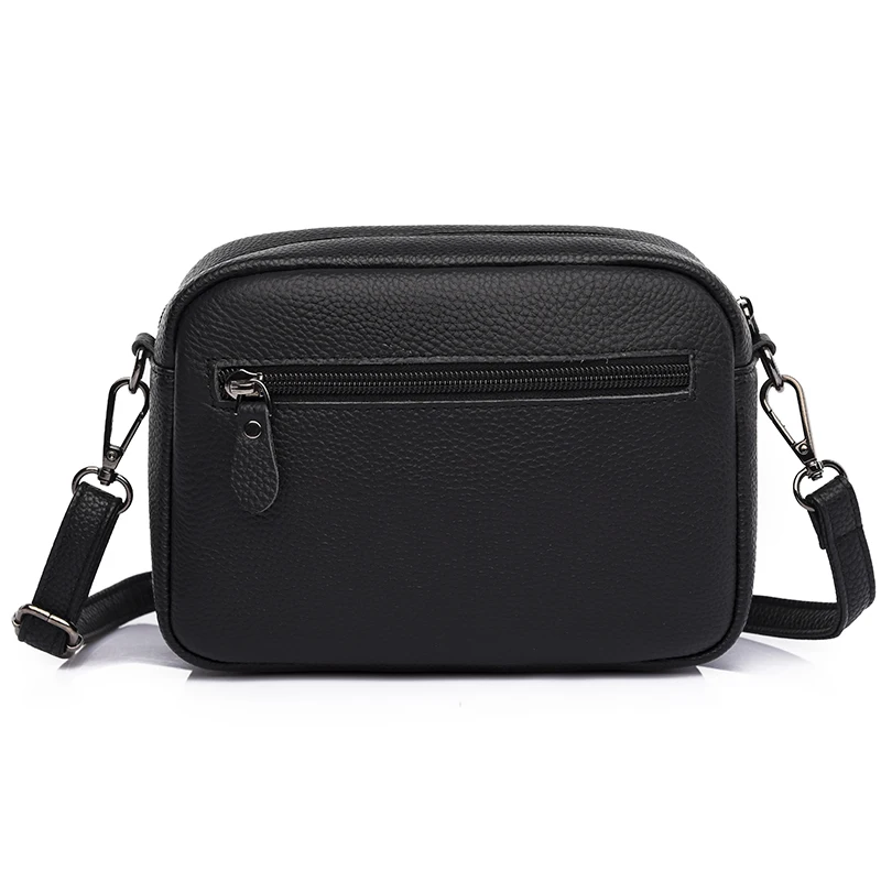 Genuine Leather Real Cowhide Women's Casual Fashion Bag Women Messenger Bag Small Shoulder Crossbody Bags for Women Handbags