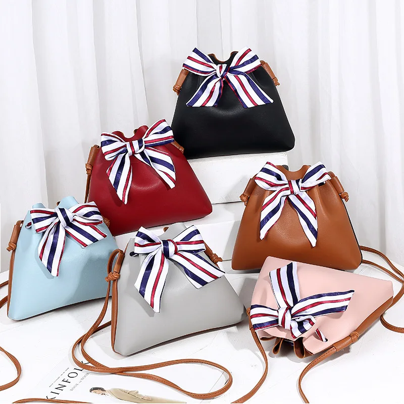 

Silk Scarves WOMEN'S Bag 2019 New Style WOMEN'S Bag Korean-style Simple Crossbody Bag