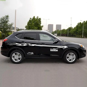 

WRC Rally Belt Line Sticker And Car-styling Decal For Toyota Tiguan Tucson Escape Kuga Captive X5 X-trail Sportage Accessories