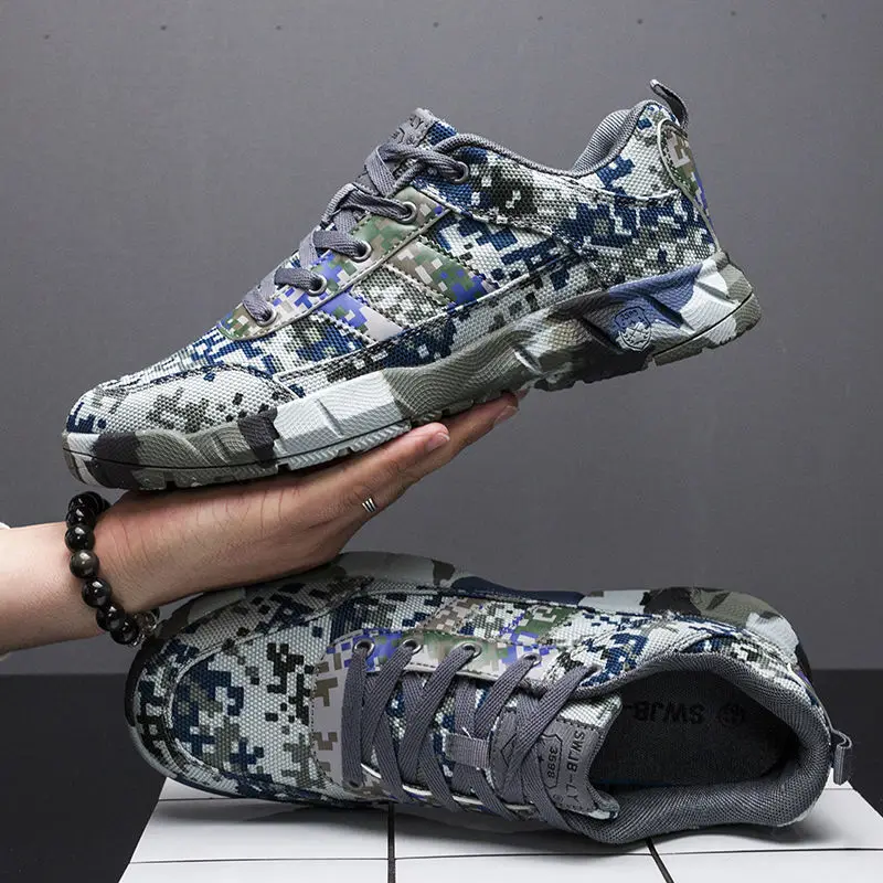

Type Desert Jungle Digital Camouflage Training Shoes Men Military Training Non-Slip High Wear-Resistant Labor Protection Shoes