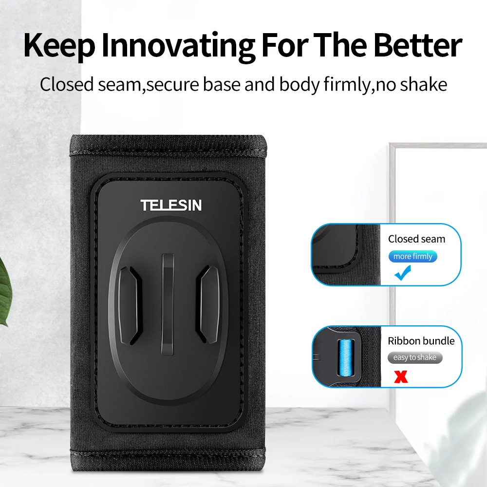 TELESIN 360° Rotation Backpack Strap Mount