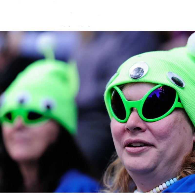 Hot Sale Alien Fun Party Sunglasses PC Material Fan Mask Decorated for Birthday Halloween Supplies Festivals Modeling | Аксессуары для