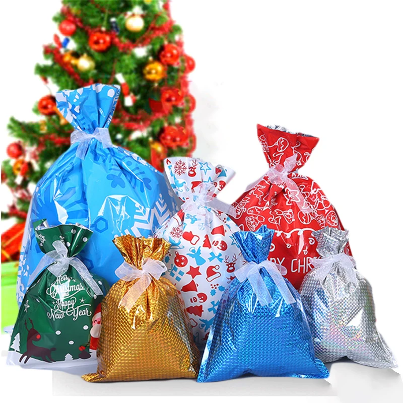 35 шт. Рождественская лента из снежинок подарочные пакеты для свадебной вечеринки Конфета подарок упаковка маленькие подарки конфеты мешок шоколада