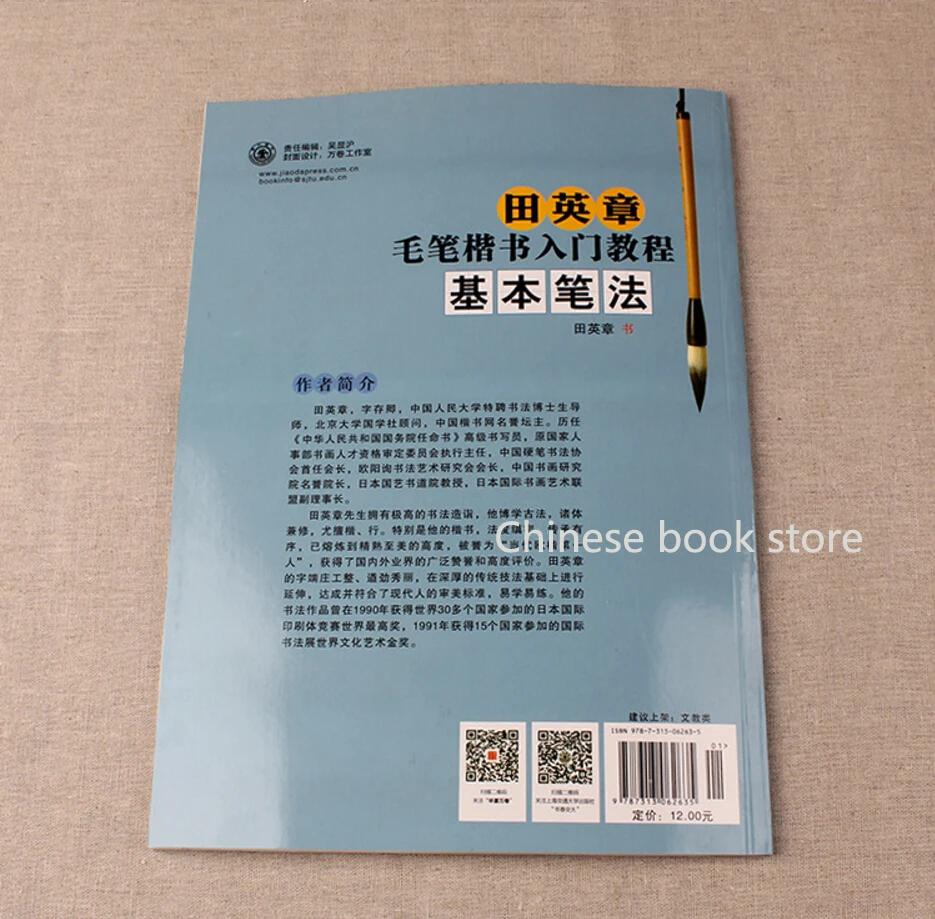 Книга с китайскими словами Tian Ying Zhang обычный шрифт учебник для каллиграфии