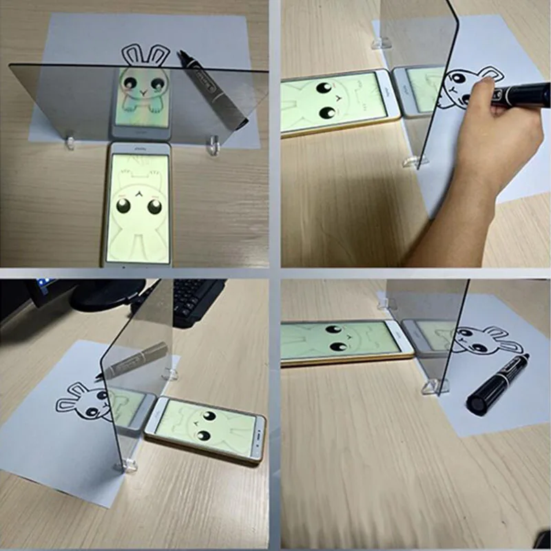 Digital Graphic Tablet Drawing Board Pad Table Sketch Drawing Linfen Board Reflection Of Mirrors Acrylic Material Tattoo