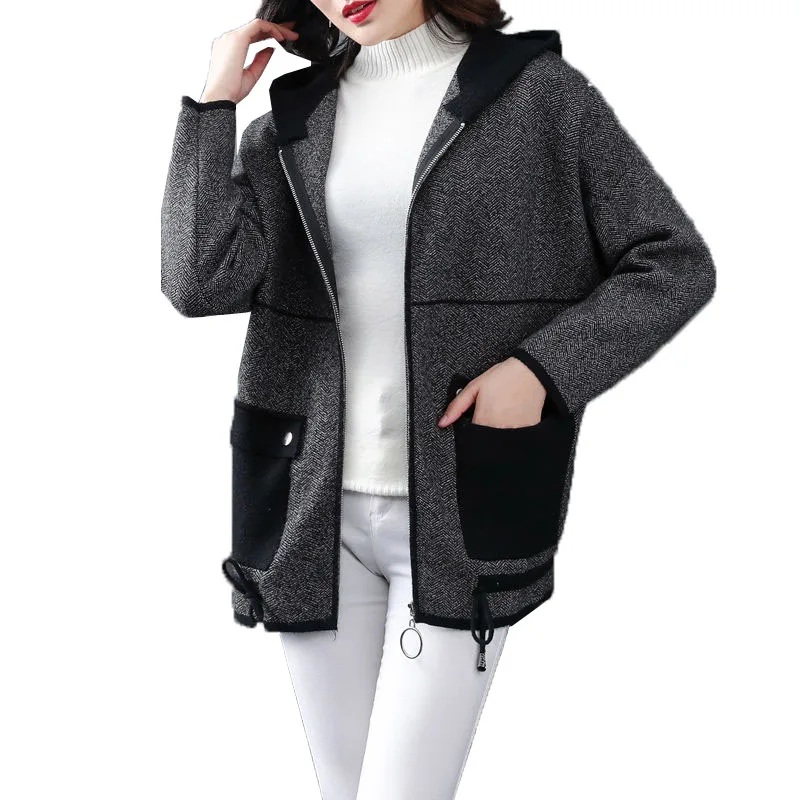 Жакет женский весна-осень 2021 новый кардиган на шнуровке элегантное пальто