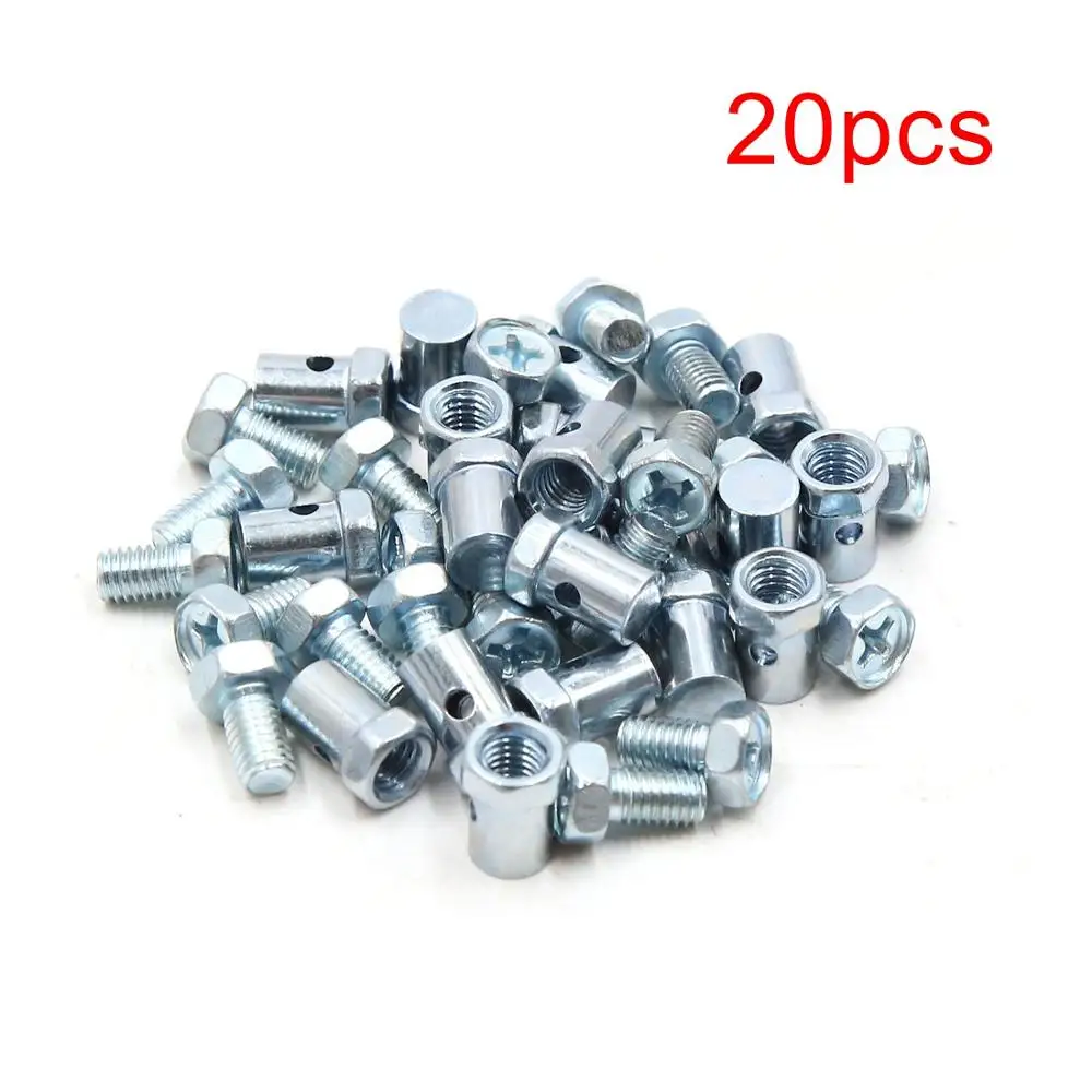Uxcell Universal Fit Cable Diameter 2.5mm 14 x 8mm Brake Line Cable Wire Fixed Screws Fastener Motorcycle brake line lock kit brake line connector motorcycle brake hose