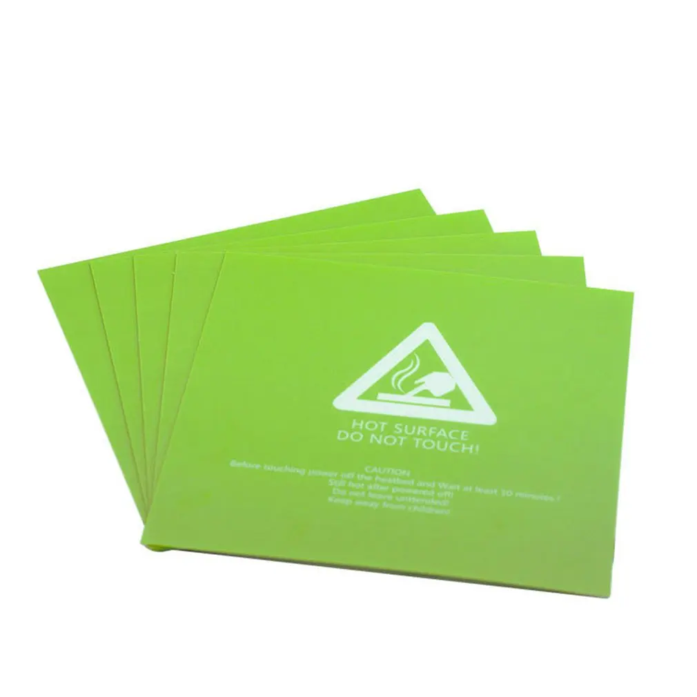 

Green Heated Bed Square Frosted Hot Bed Surface Sticker PLA ABS HIPS PETG TPE Filament 3D Printer Parts Size 300*300*0.5mm