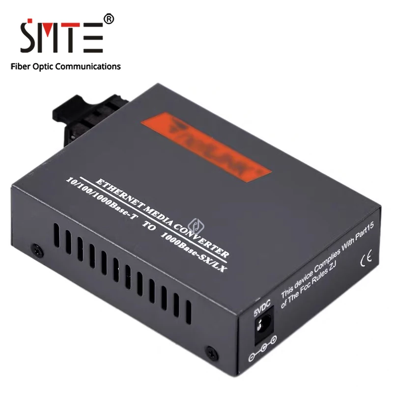 

netLINK Media Converter HTB-GM-03 10/100/1000M Multimode Duplex SC RJ45 Gigabit Double Fiber Optical 2KM External Power Supply