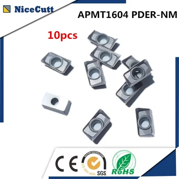 

10pcs APMT1604 PDER-NM Milling Inserts Lathe Cutting Indexed Milling Tools for BAP series Free Shipping Nicecutt
