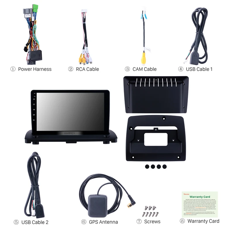 Perfect Harfey 2 din Android 8.1 RAM 2GB ROM 32GB GPS Car Radio for Volvo XC90 2004-2014 Higher Version 9" car WIFI SWC Mirror link 4