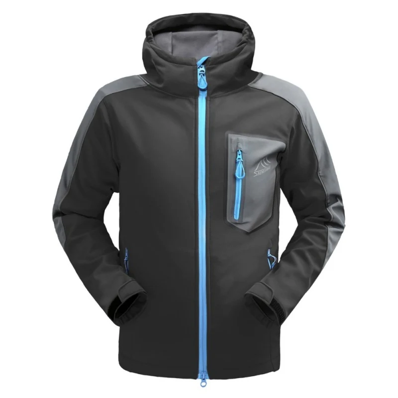 

Outdoor Hiking Fleece Rain Coat Windbreaker Camping Trekking Sportswear Hiking Waterproof Hooded Jacket