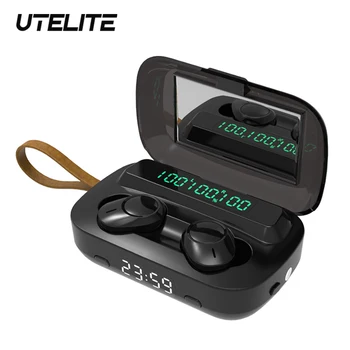 

UTELITE Wireless bluetooth5.1headset TWS Touch Control Earphones HIFI 9D Stereo Noise Cancel Headsets With 2000MAH Charging Box