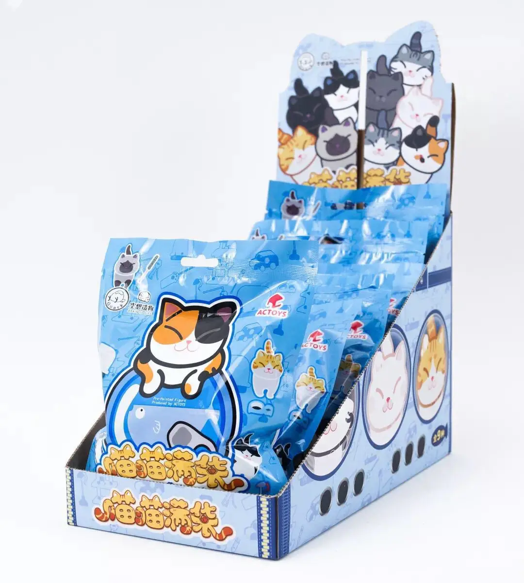 Аниме периферийная кошка капсула игрушка Actoys Гараж Набор колокольчик глухая коробка игрушка Китай милый