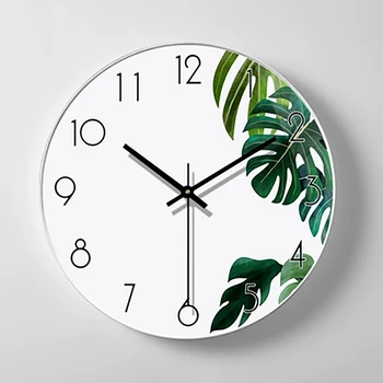 

Round Wall Clock Metal Brief Living Room Mute Study Clocks 16 Inch Reloj Mural Wall Watches Home Decor Europe Bed Room L