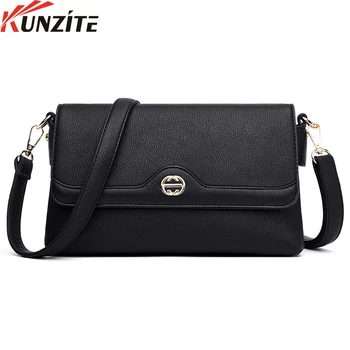 

Kunzite High Quality Women Handbag Luxury Messenger Bag Soft pu Leather Shoulder Bag Fashion Ladies Crossbody Bags