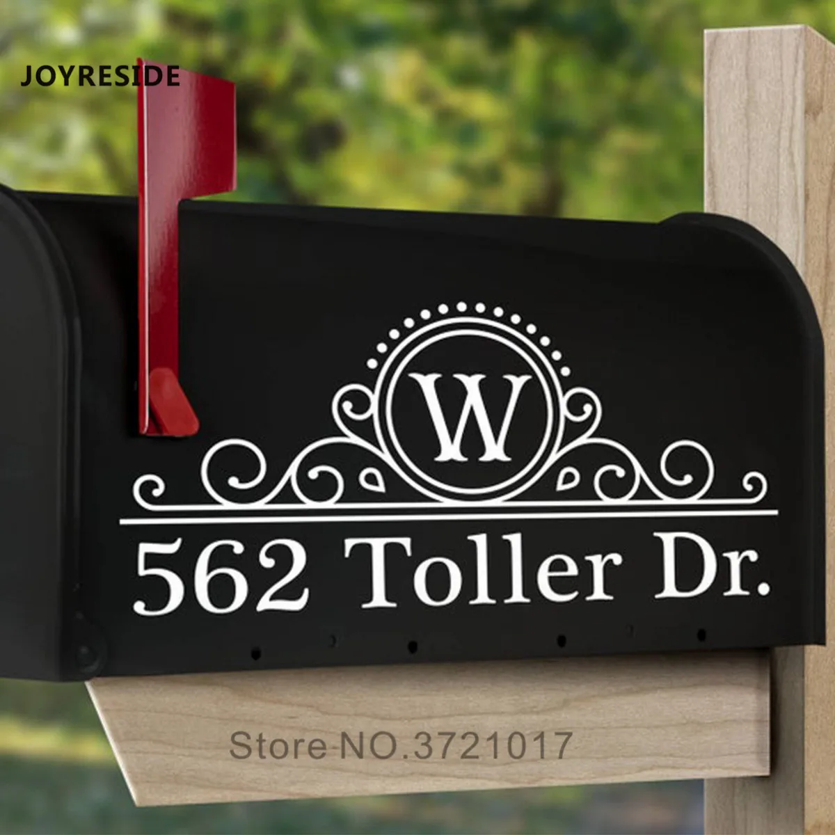 Personalized Mailbox Decal Mailbox Vinyl Decals Last Name and Address Decal 