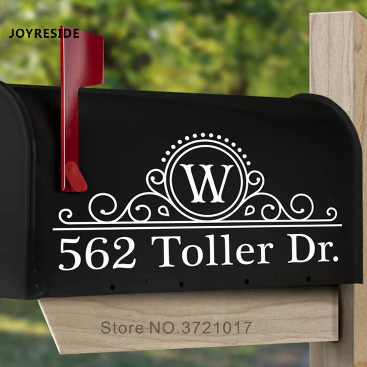 Personalized Name Address Mailbox Sticker House Outside Decoration Wall Decals  Mail Box Decor Custom Name Street Designs M438 - Wall Stickers - AliExpress