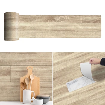 

Waterproof Floor Stickers Self Adhesive PVC Wood Grain Wallpapers Bathroom Wall Sticker House Decals DIY Wall Ground Home Decor