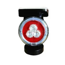 Магнит Тип синхронный мигающий 10LED Солнечный Предупреждение светильник для обеспечения безопасности