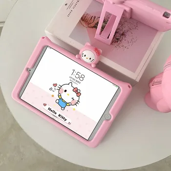 

Case for iPad Air Stand case For iPad 5 Cartoon Silicone Full case for iPad Air 1 Cases A1474 A1475 A1476