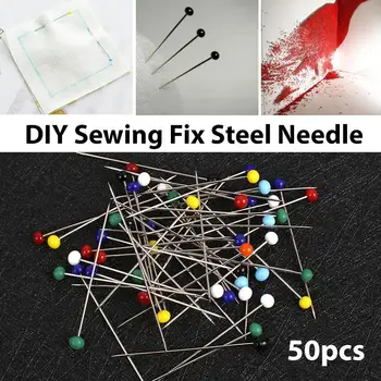 

DIY Head Pins Universal 50pcs/Box 32mm Ornament Clothes Accessories DIY Sewing Pins Glass Ball Patchwork Weddings