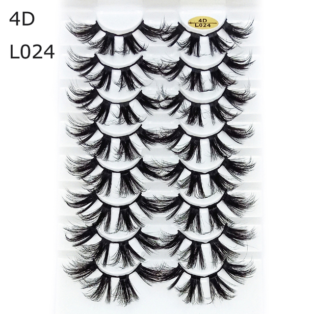 8 Pairs 3D Mink False Eyelashes Natural Wispy Fluffy Dramatic Volume Fake Lashes Extension Handmade Cruelty-free Eyelash